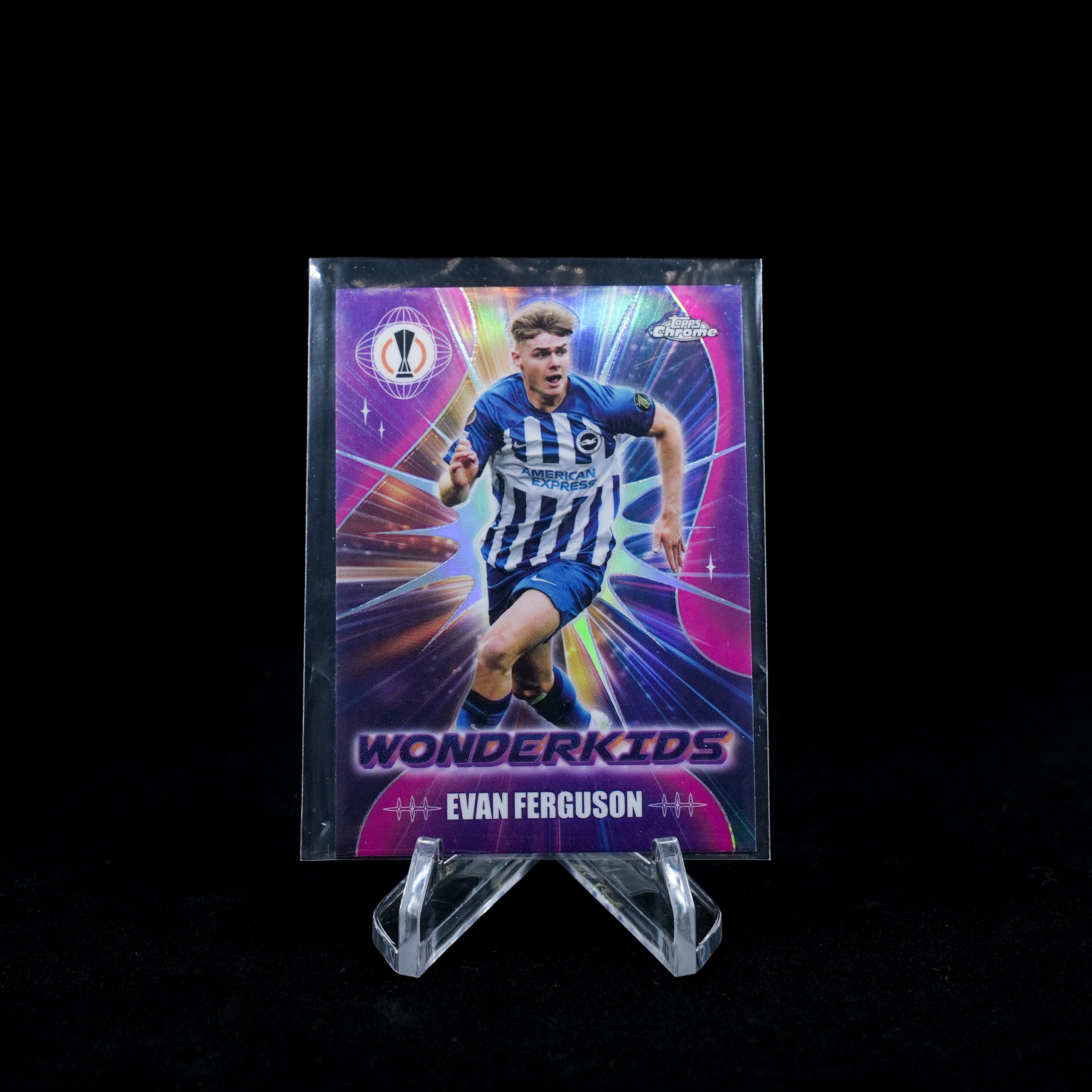 2023-24 Topps Chrome UEFA Club Competitions Soccer-Evan Ferguson-Wonderkids